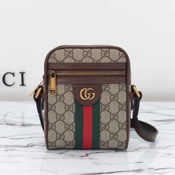 Gucci Other - Gucci Beige and Brown Messenger Bag